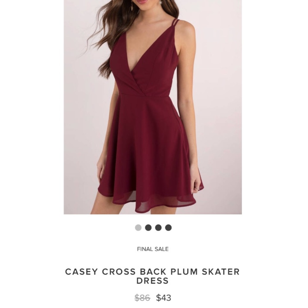 Tobi Plum Skater Dress